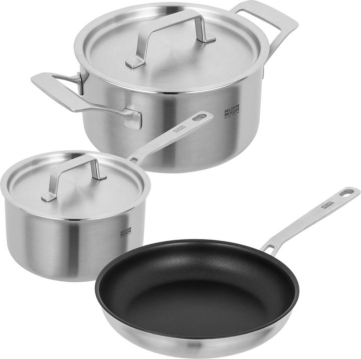 Produktbild Kuhn Rikon Culinary Fiveply (24 cm, Pfannenset + Topfset, Edelstahl)