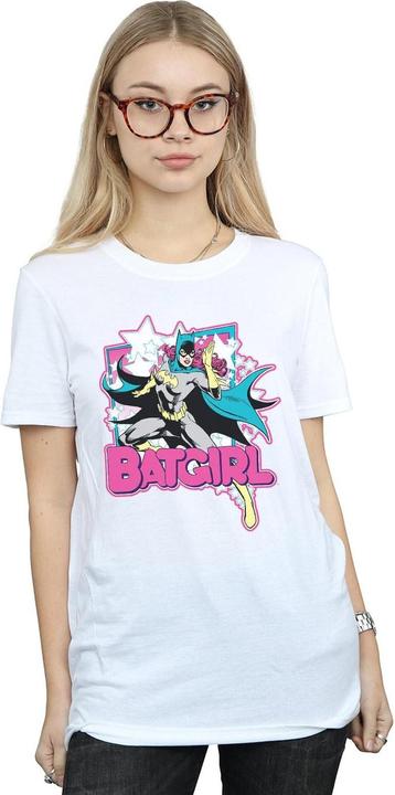 Actual product image Batman Womens/Ladies Leap Batgirl Cotton Boyfriend T-Shirt (M)