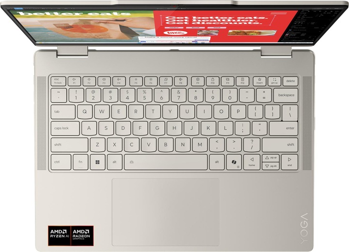 Image du produit Lenovo Yoga 7 2-in-1 (14", AMD Ryzen AI 7 350, 16 Go, 1073.74 Go, DE)
