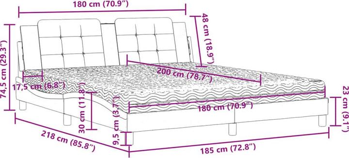 Image du produit vidaXL Kaiser (180 x 200 cm)
