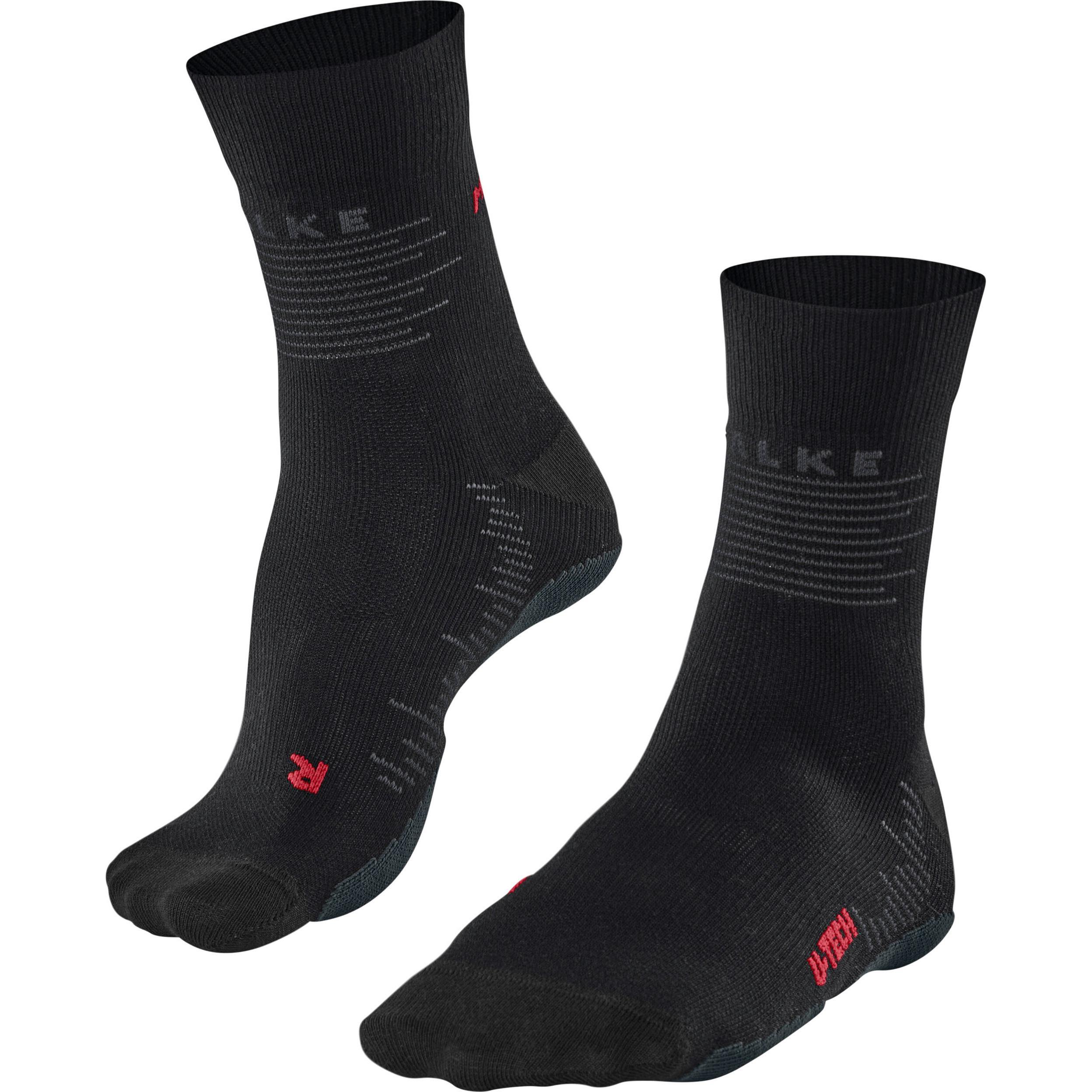 Falke, Unisex, Sportsocken, RU True Motion (39 - 41), Schwarz