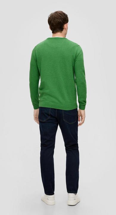 Produktbild s.Oliver Strickpullover Baumwollpullover mit Logo-Stickerei (3XL)