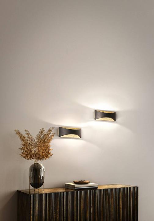 Produktbild Fischer & Honsel Honsel Rio LED Wandleuchte 5,2W warmweiss Acryl sandschwarz 30529