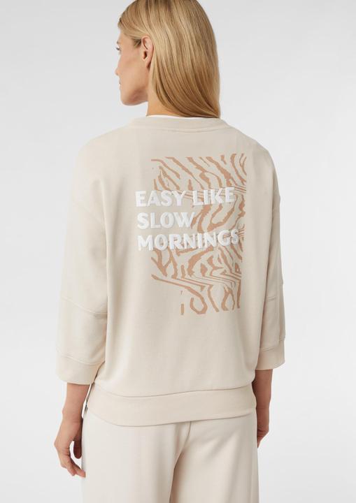 Produktbild Comma Sweatshirt Sweater mit Artwork und seitlichen Reissverschlüssen (42)