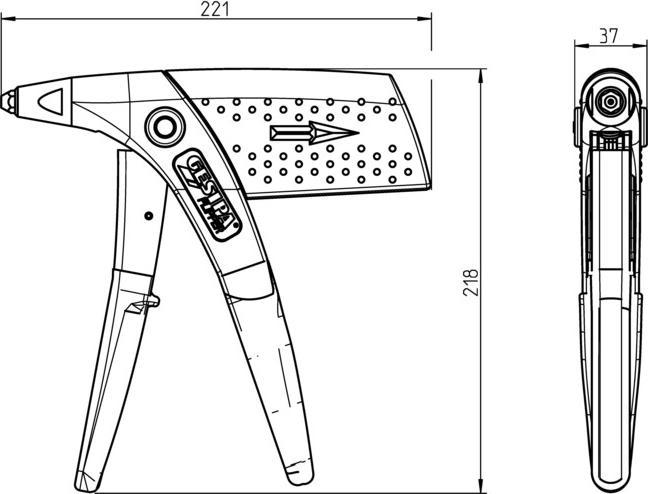 Actual product image Gesipa Flipper Plus combi set (217 mm)