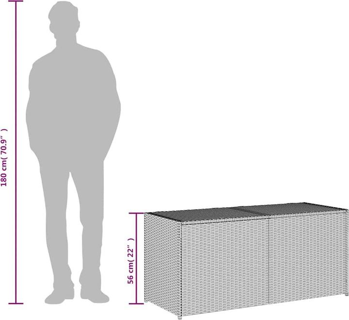 Produktbild vidaXL Gartentruhe 283L