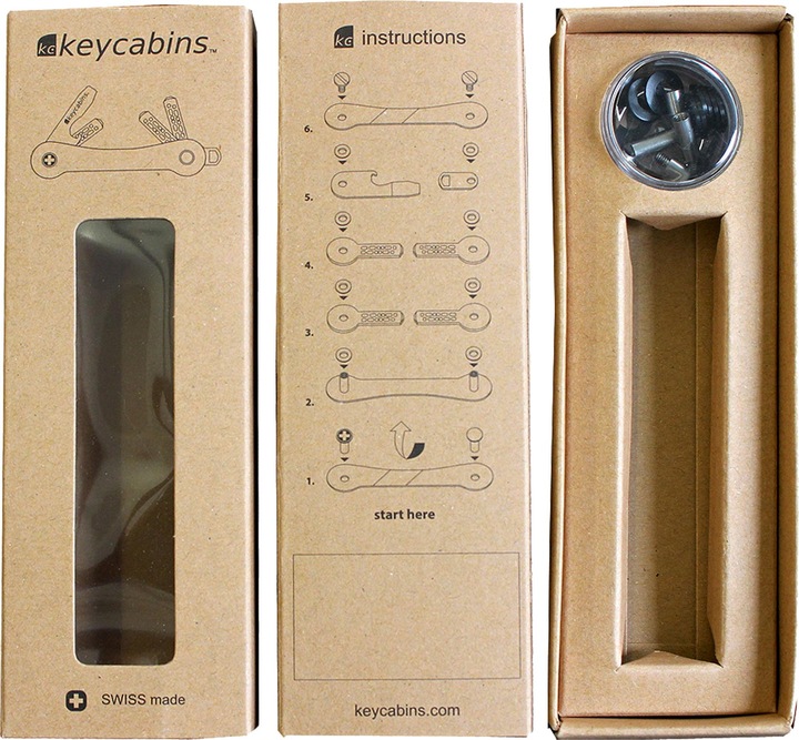 Actual product image Keycabins Key organizer KCCS1.2 Carbon S1 gold
