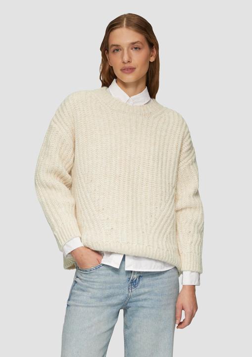 Actual product image s.Oliver Strickpullover Weicher Grobstrickpullover mit überschnittenen Schultern (40)