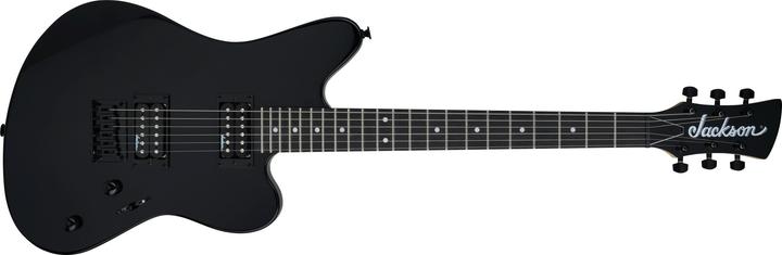 JACKSON JS22 Surfcaster Electric Guitar, Gloss Black (Electric guitar, Amaranth, Maple, Poplar)