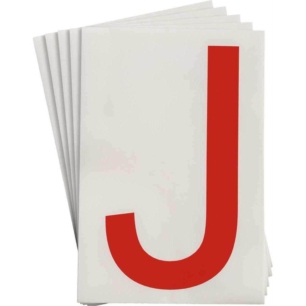 Brady, Etiketten, ToughStripe Etiketten mit Nummern und Buchstaben, rot