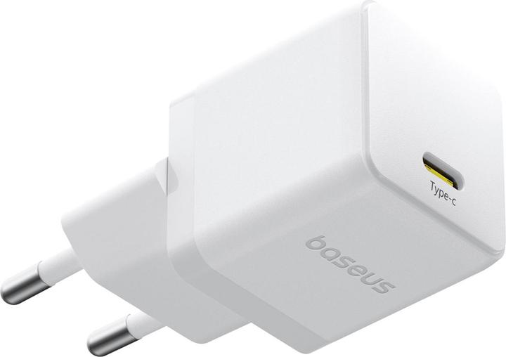 Productafbeelding Baseus - Wall Charger Palm (P10111602213-00) - Fast Charger, Type-C, PD 20W, 5V/3A - Moon White (20 W)