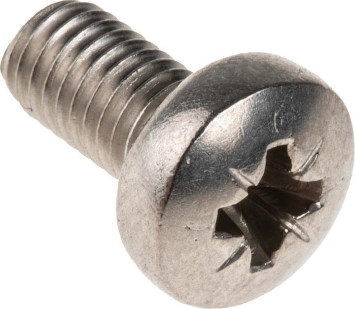 Produktbild RS PRO Schrauben Linsenkopf A4 Kreuz M5x10mm