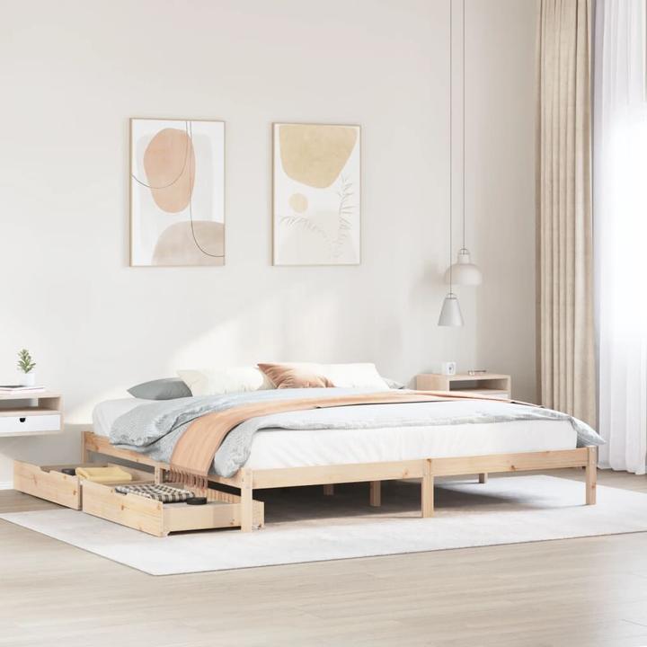 Actual product image vidaXL Bed without mattress 180x200 (180 x 200 cm)