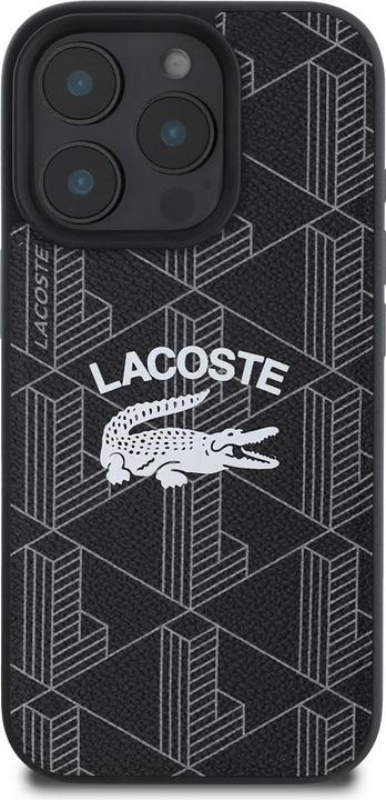 Produktbild Lacoste LCHMP16LPIGK iPhone 16 Pro 6.3" czarny/black hardcase Monogram Vintage Logo MagSafe (Apple iPhone 16 Pro)