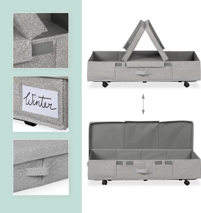 Image du produit Relaxdays 2x rangements-sous-lit