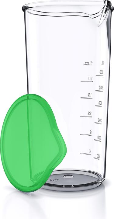 Arendo Plastic measuring cup 600ml, 20 oz, drinking cup, ideal for electric hand mixers and hand blenders (900 ml)