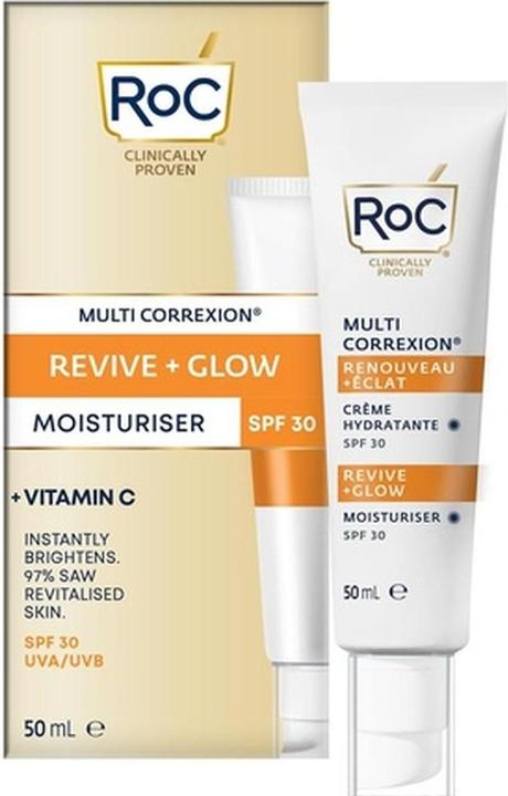Immagine prodotto Roc Multi Correxion Revive + Glow Moisturiser SPF 30 with Vitamin C for Hydration and Sun Protection (Crema solare viso, SPF 30)