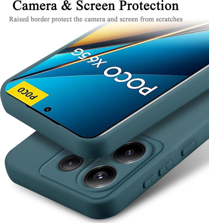 Image du produit Cadorabo Housse pour Xiaomi Poco X6 TPU en silicone avec protection liquide (Xiaomi Poco X6)
