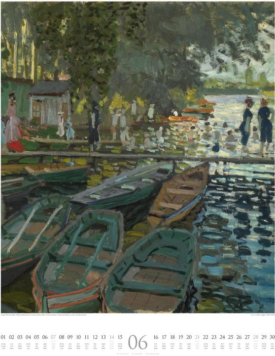 Image du produit Claude Monet - Wasser und Licht Kalender 2026 (Couverture rigide, Français, Allemand, Anglais)