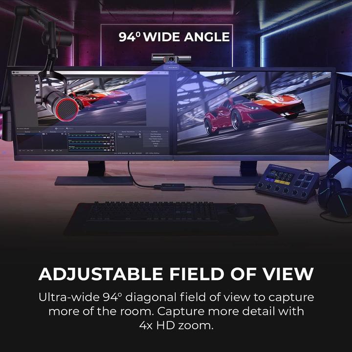 Produktbild AVerMedia PW513 Webcam 8 MP 3840 x 2160 Pixel USB-C Schwarz (8 Mpx)