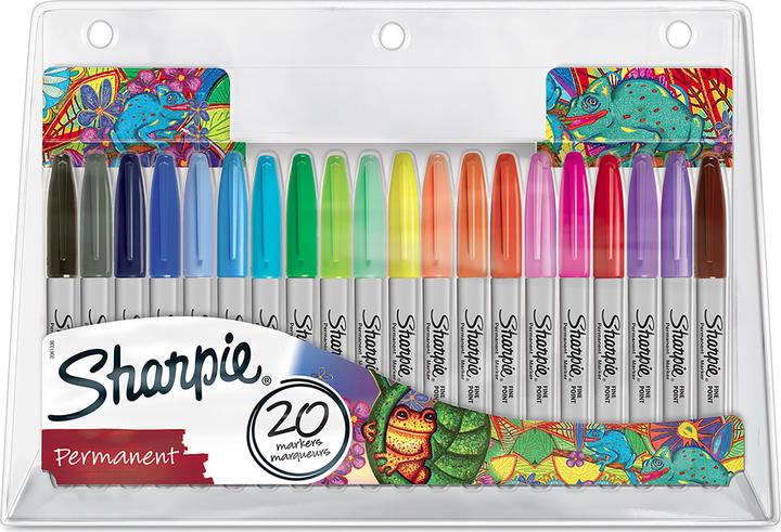 Sharpie Permanent Marker Set "Electro Pop (Multicolor, 1 mm, 20 x)