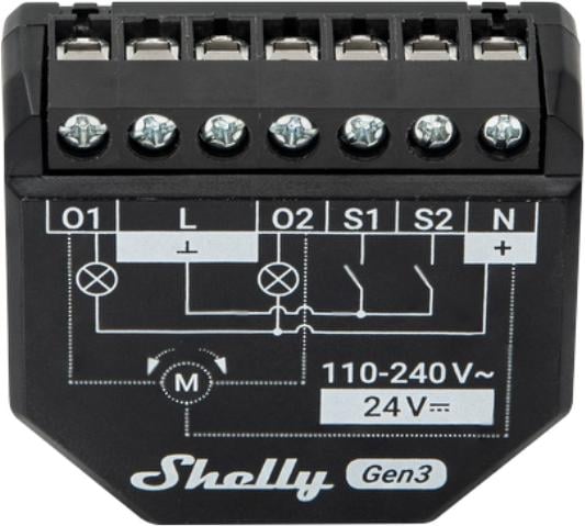 Actual product image Shelly 2PM Gen3 (Shutter actuator)