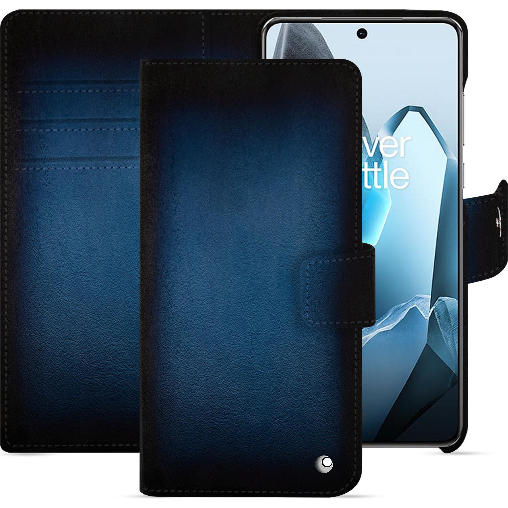 Noreve Lederschutzhülle Oneplus 13 (OnePlus 13), Smartphone Hülle, Blau