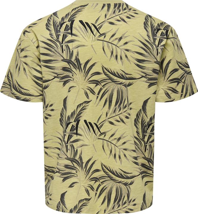 Actual product image Only & Sons Onskash Reg Leaf Aop Ss Tee (L)