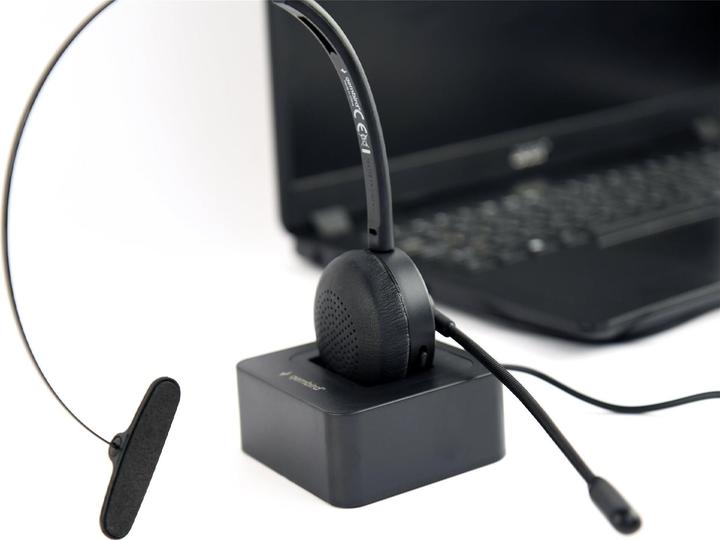 Actual product image Gembird Bluetooth Call Centre Headset Mono black (Wireless, USB-C)