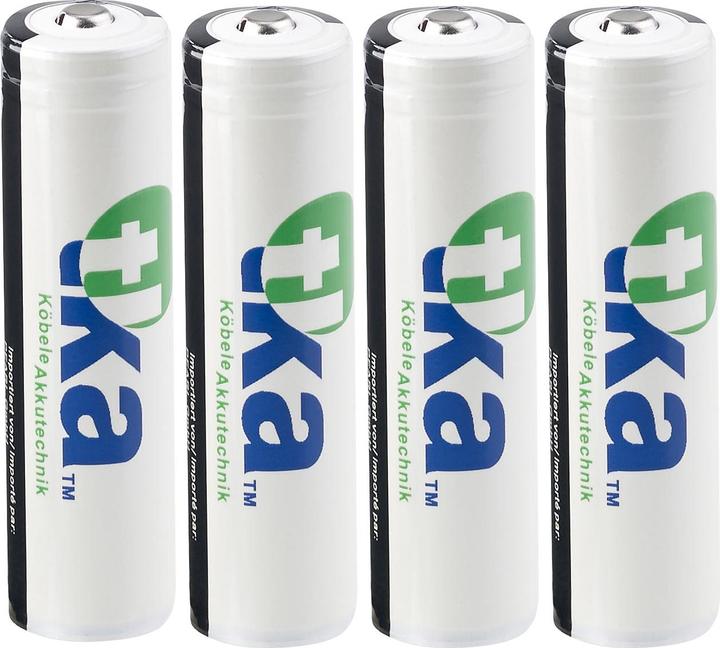 Produktbild TKA Lithium-Ionen-Akku Typ 18650, 4er-Set
