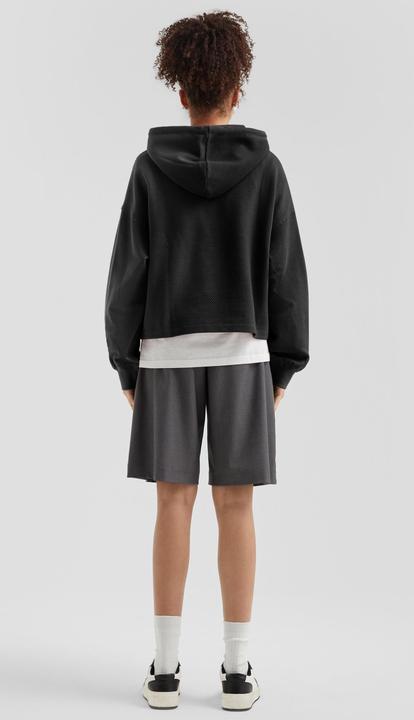 Produktbild s.Oliver Sweatshirt Sweatshirt mit Strukturmuster und Kapuze (M)