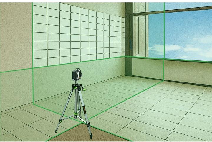 Actual product image Cross line laser CompactPlane 3G Set 150 30 m