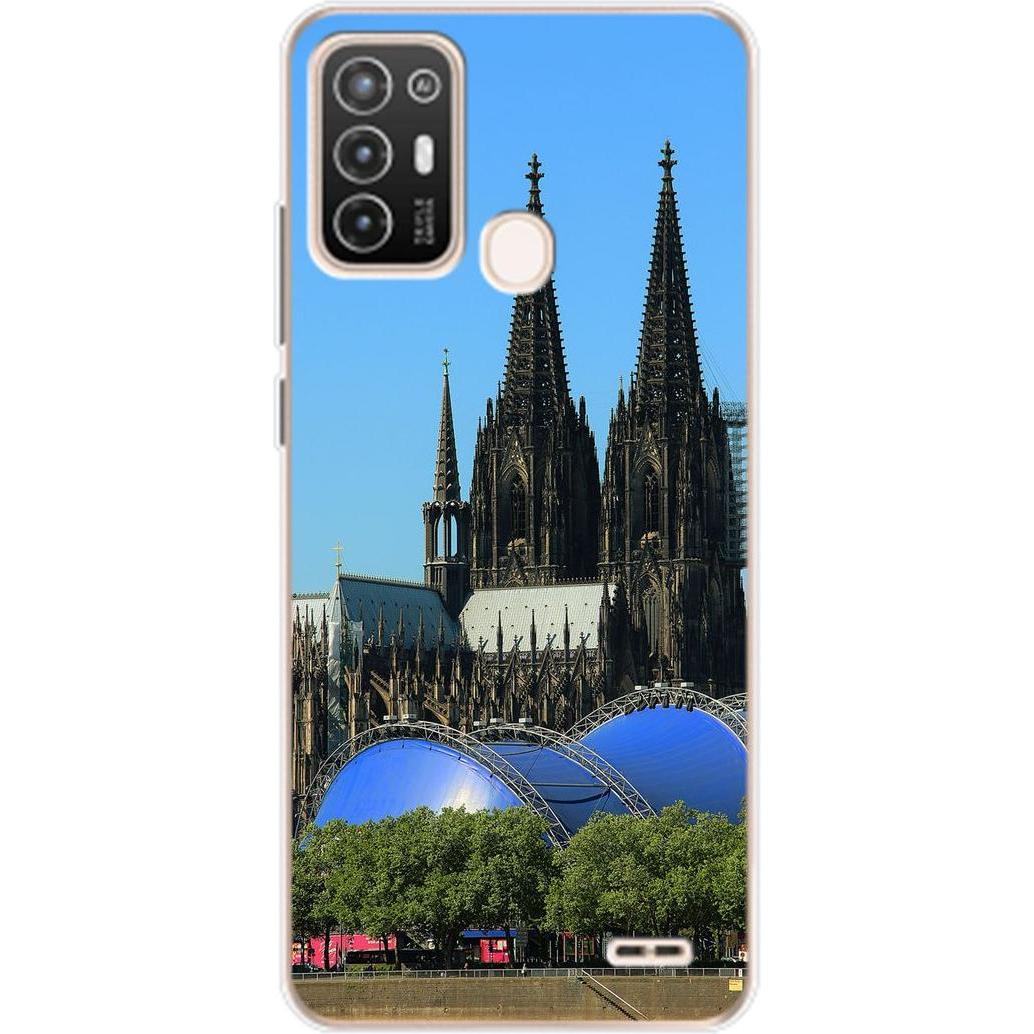 König Design Hülle Handy Schutz für ZTE Blade A52 Case Cover Tasche Bumper Etuis Backcover (ZTE Blade A52), Smartphone H...