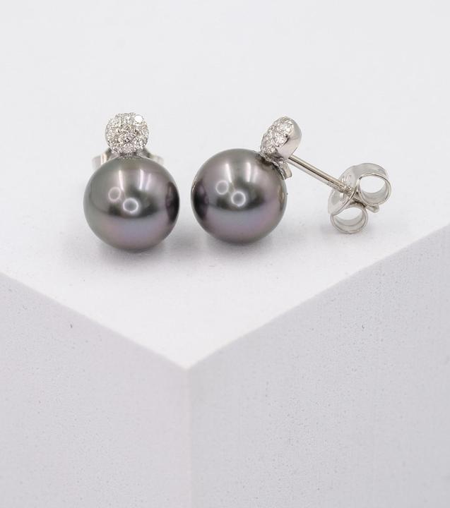 Image du produit Muau Boucles d'oreilles (Or blanc)