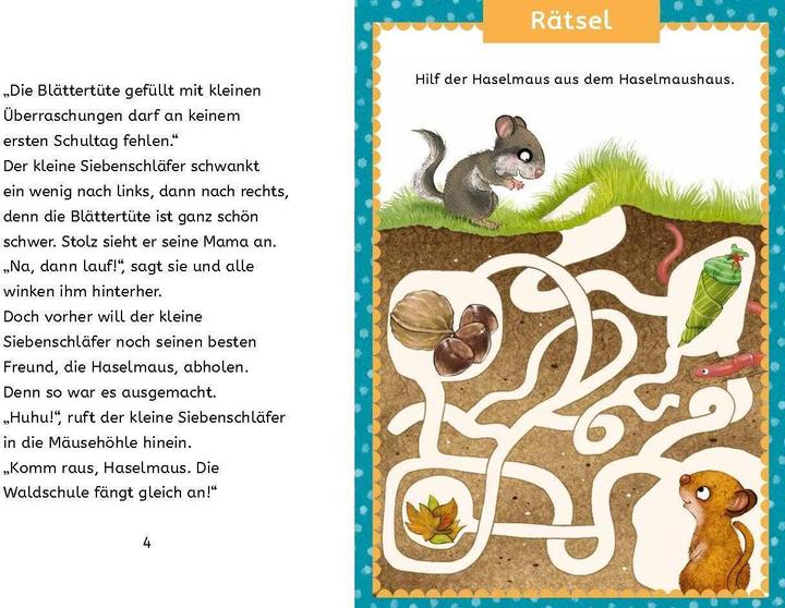 Produktbild Kleine Lesehelden: Der kleine Siebenschläfer kommt in die Schule (Deutsch, Sabine Bohlmann, Kerstin Schoene, 2022)
