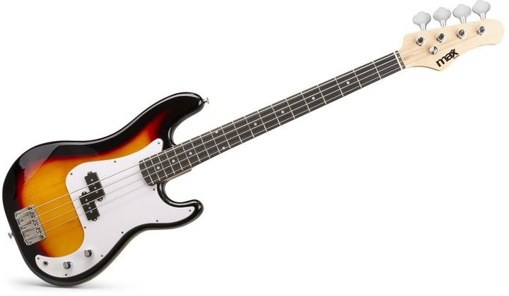Immagine prodotto Max Music Basso elettrico GigKit Sunburst (Basso elettrico, Corpo in tiglio con collo in marmo duro)