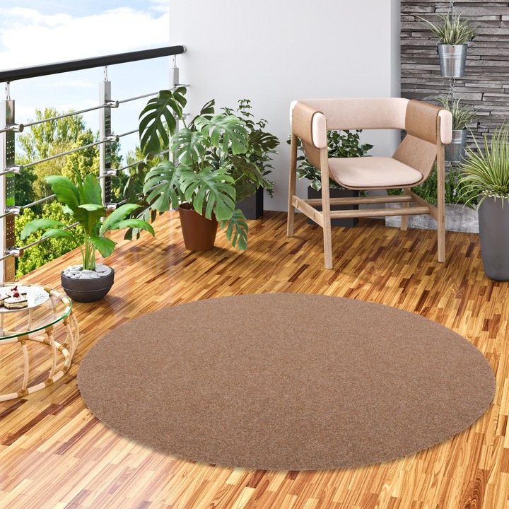 Actual product image Snapstyle Artificial grass carpet with pimples Kingston Round (100 x 100 cm)