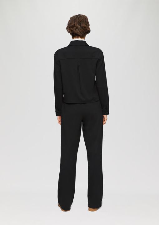 Produktbild S.Oliver Hose Wide-Leg-Hose aus Struktur-Jersey (38)