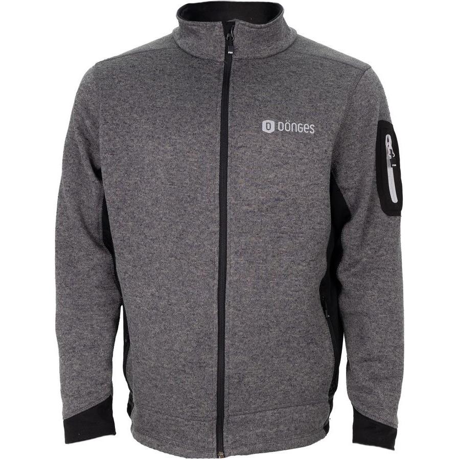 Dönges, Herren, Jacke, Strickfleecejacke, anthrazit, Herren, Grösse L (L), Grau, L