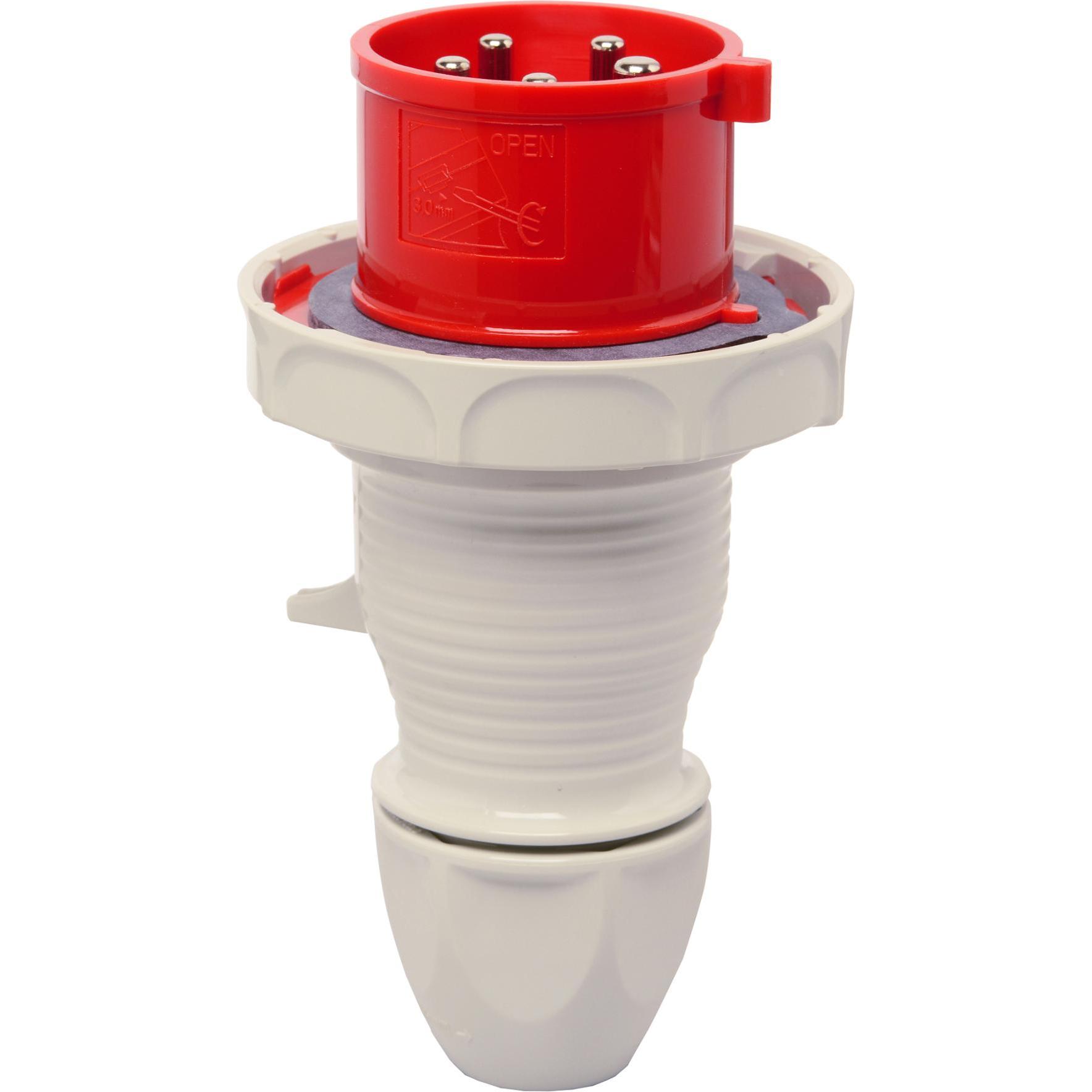 Walther Werke, Netzstecker + Netzkupplung, WAL 239403 Stecker Trompetenverschraubung 32A CEEtyp 400V/50