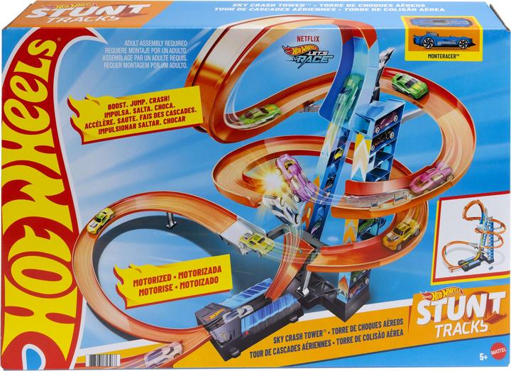 Actual product image Hot Wheels Sky Crash Tower, track set
