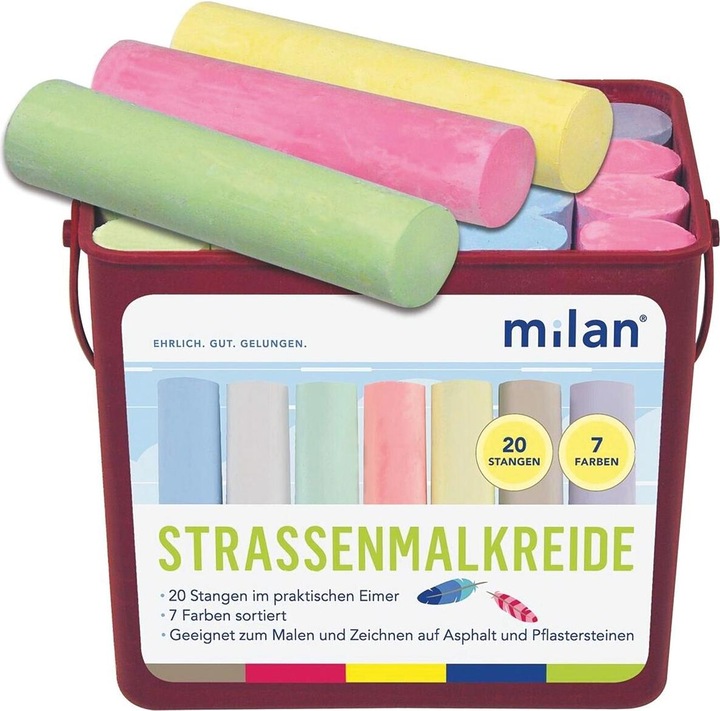Produktbild Stylex Strassenmalkreiden (Mehrfarbig, 20 x)
