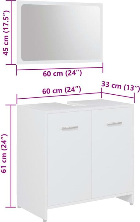 Produktbild vidaXL Badmöbel Set