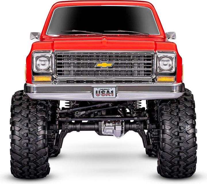 Actual product image Traxxas TRX-4 Chevy K10 High-Trail Electric Brushed Crawler 4WD 1:10 RTR Red (RTR Ready-to-Run)