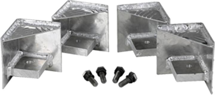 Alutec 4 pallet feet incl. 4 screws (4 pieces)