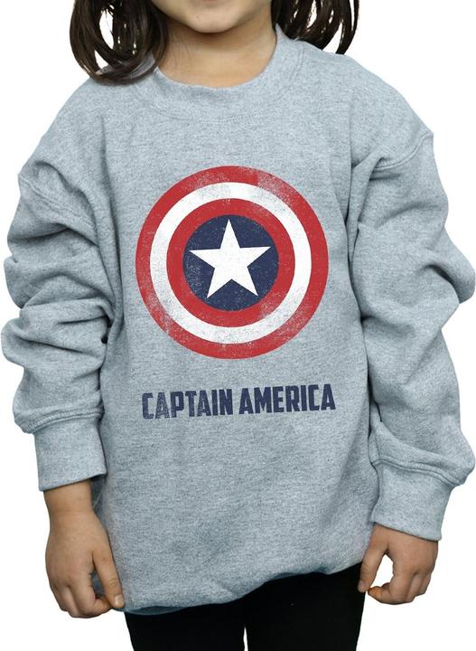 Immagine prodotto Captain America Shield Text Felpa Ragazze (128)