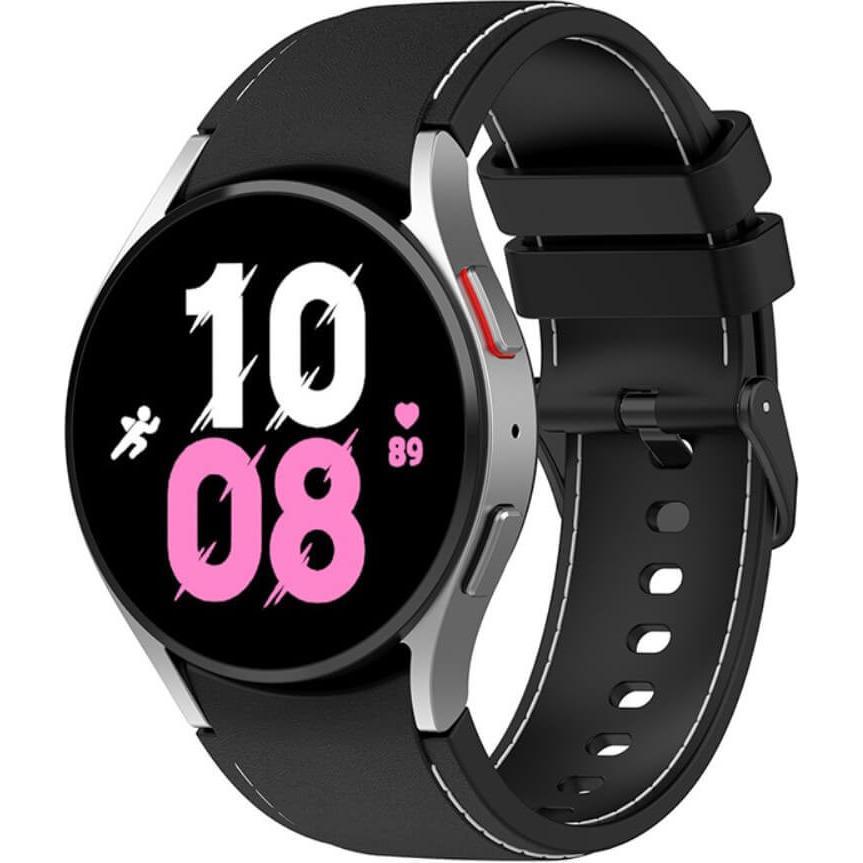 Cover-Discount Galaxy Watch 5 - Sportarmband schwarz (Silikon, Galaxy Watch 5, Galaxy Watch 5 Pro), Uhrenarmband, Schwar...