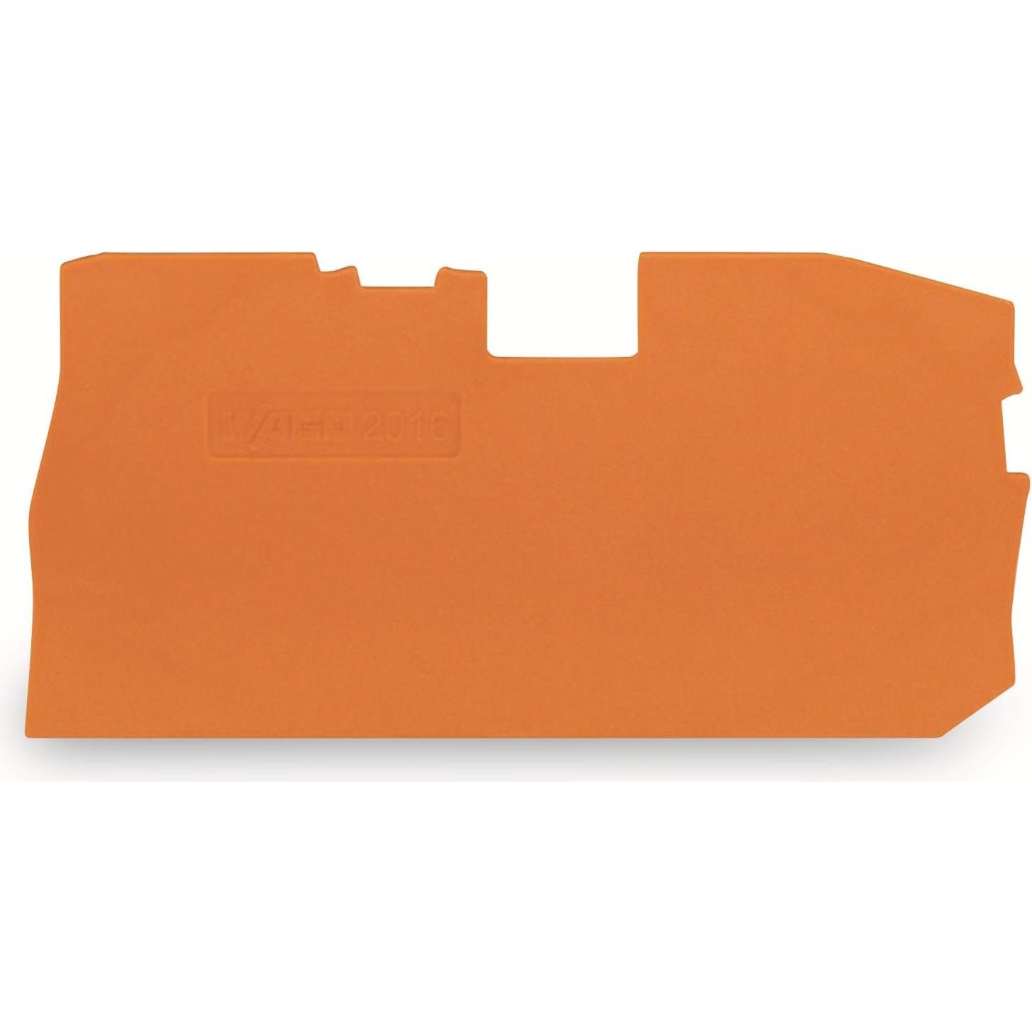 Wago, Kabelverbindung Zubehör, Top Job S Abschl. u. 2016-7192 Zwischenplatte f. Reihenkl. orange