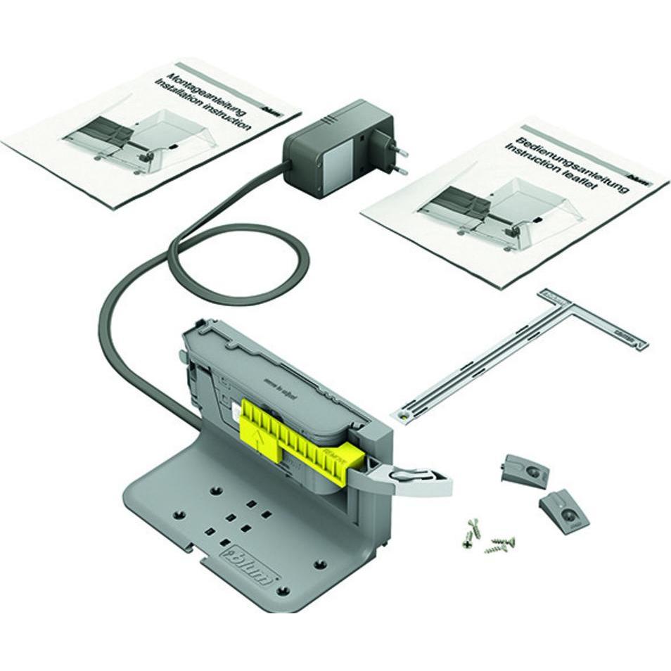 Blum SERVO-DRIVE uno für stehende Mülllösungen, Abfalleimer, Grau