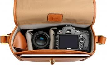 Actual product image ONA Palma Cognac (Camera shoulder bag)